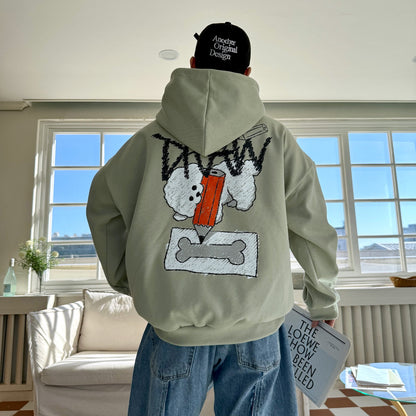 Drawing Bichon Graphic Hoodie (UNISEX / WOMEN – OVERFIT)