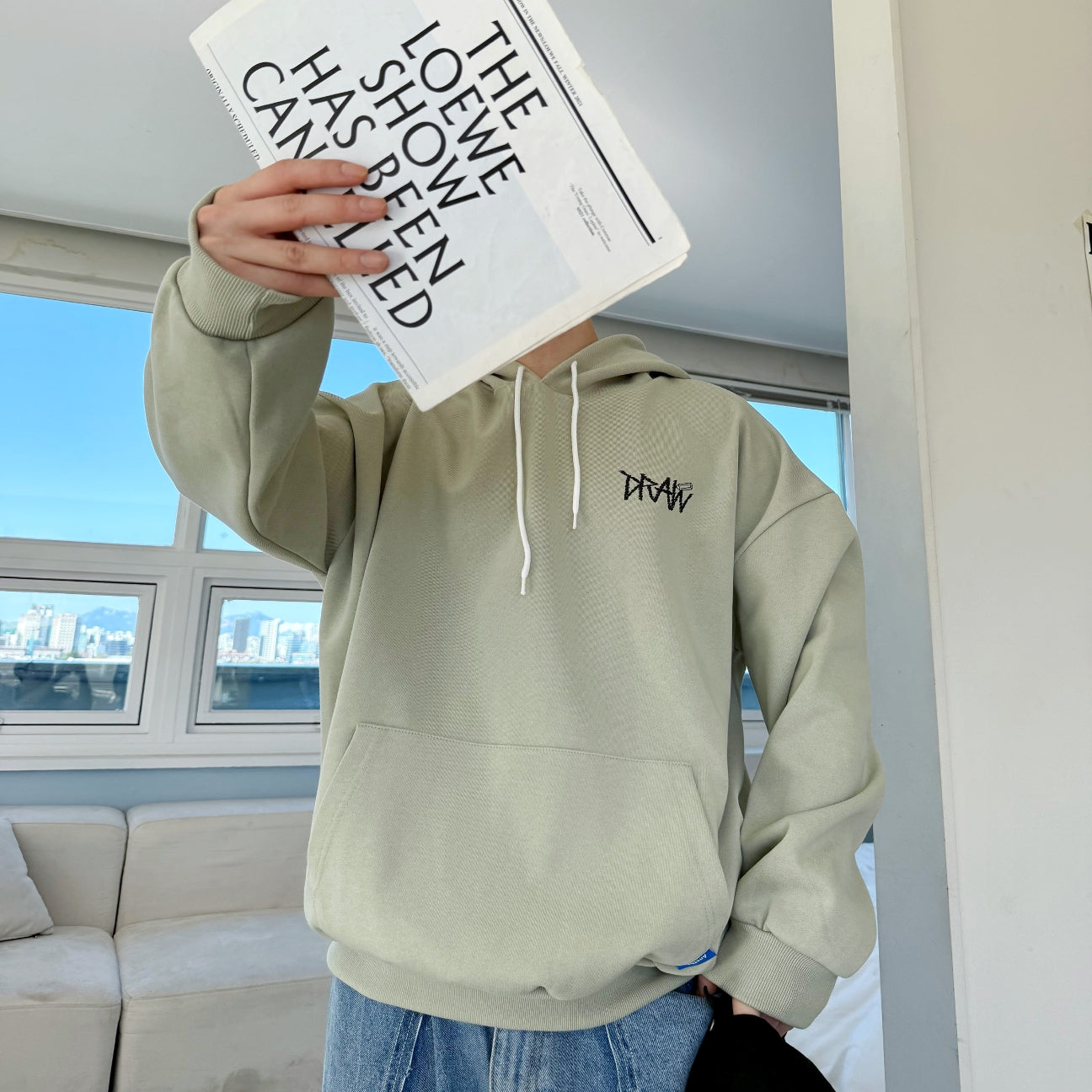 Drawing Bichon Graphic Hoodie (UNISEX / WOMEN – OVERFIT)