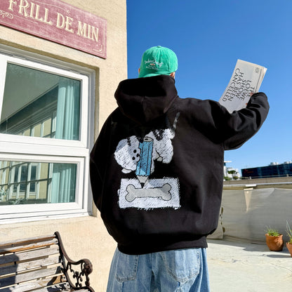 Drawing Bichon Graphic Hoodie (UNISEX / WOMEN – OVERFIT)