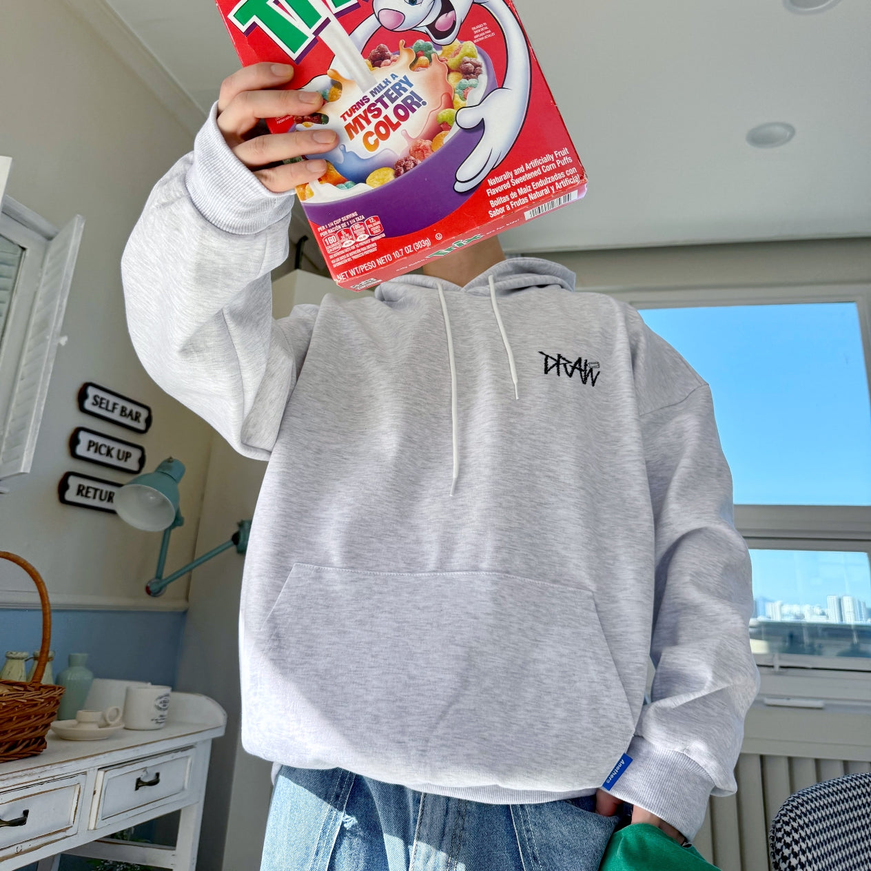 Drawing Bichon Graphic Hoodie (UNISEX / WOMEN – OVERFIT)