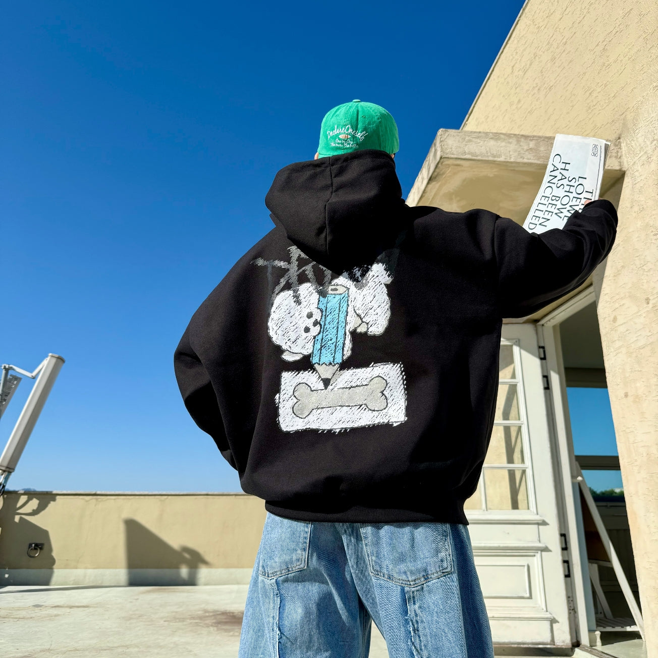 Drawing Bichon Graphic Hoodie (UNISEX / WOMEN – OVERFIT)