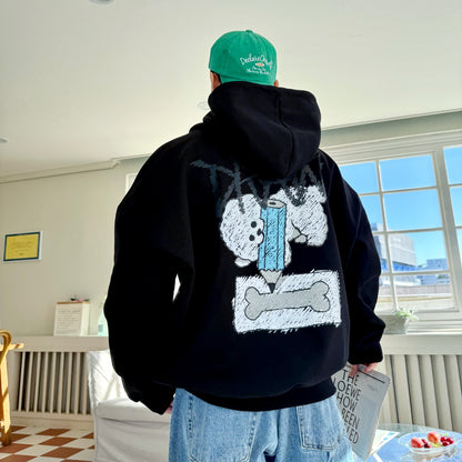 Drawing Bichon Graphic Hoodie (UNISEX / WOMEN – OVERFIT)