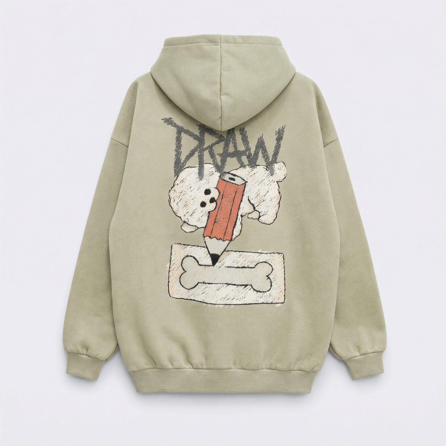 Drawing Bichon Graphic Hoodie (UNISEX / WOMEN – OVERFIT)