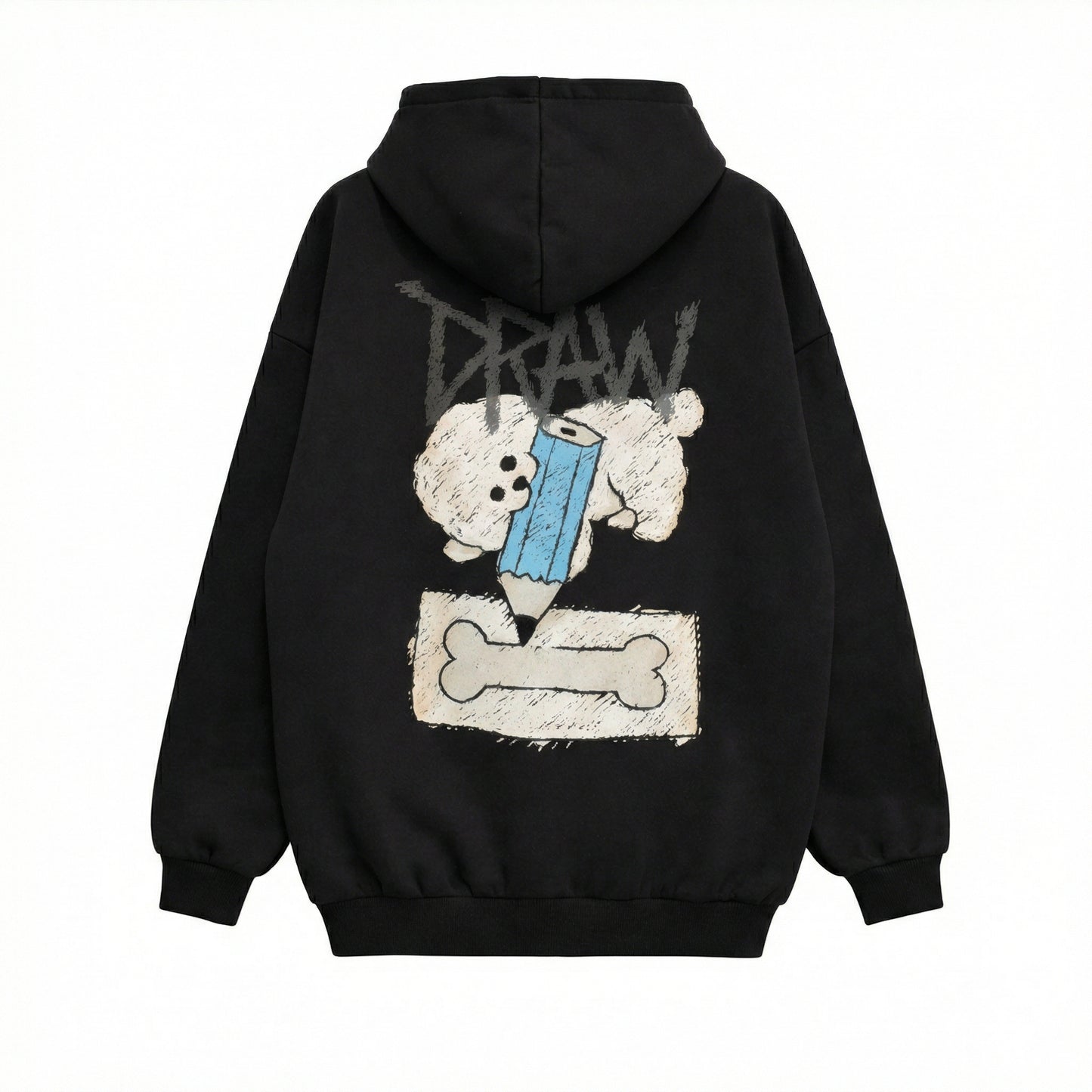 Drawing Bichon Graphic Hoodie (UNISEX / WOMEN – OVERFIT)