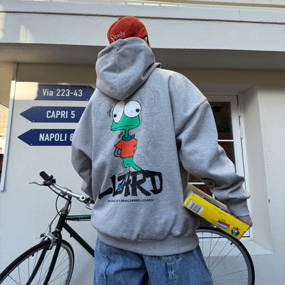 Bewildered Lizard Graphic Hoodie (UNISEX / WOMEN - OVERFIT)