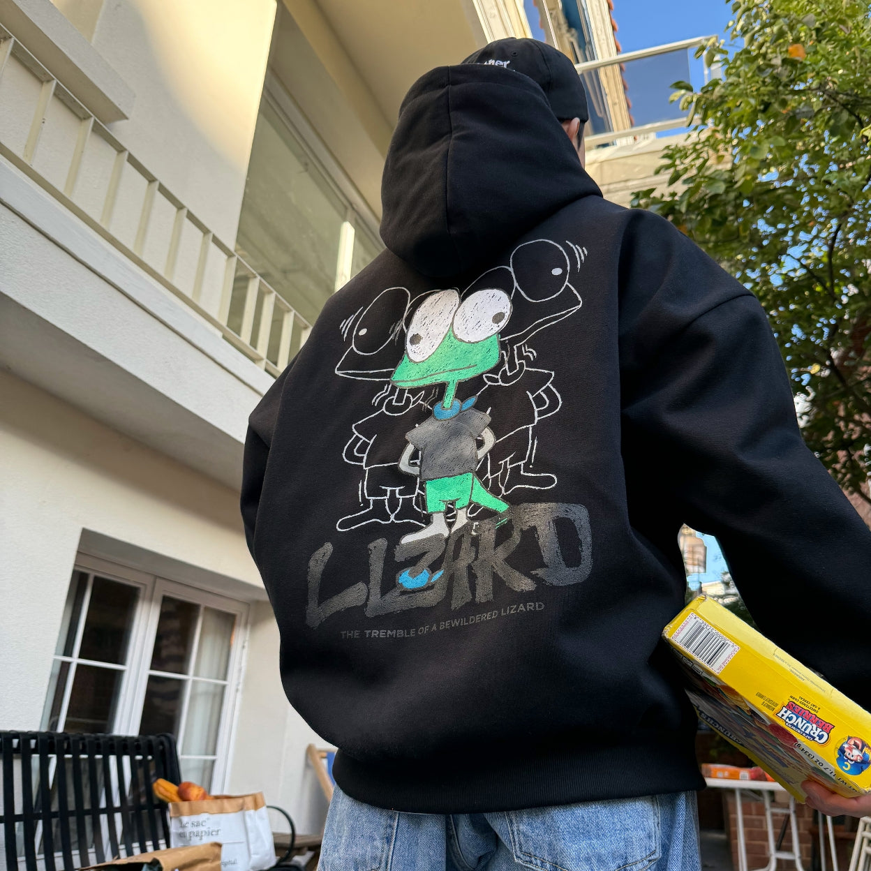 Bewildered Lizard Graphic Hoodie (UNISEX / WOMEN - OVERFIT)