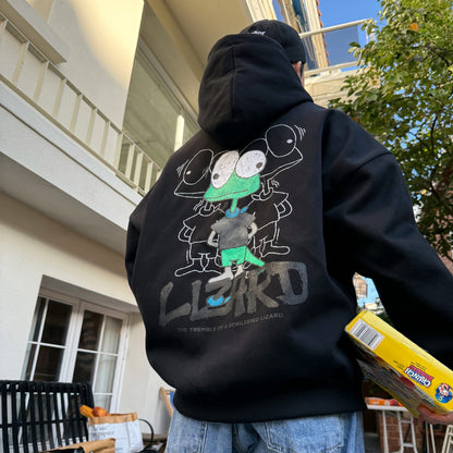 Bewildered Lizard Graphic Hoodie (UNISEX / WOMEN - OVERFIT)