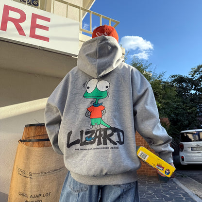 Bewildered Lizard Graphic Hoodie (UNISEX / WOMEN - OVERFIT)