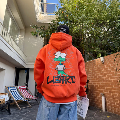 Bewildered Lizard Graphic Hoodie (UNISEX / WOMEN - OVERFIT)