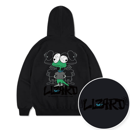 Bewildered Lizard Graphic Hoodie (UNISEX / WOMEN - OVERFIT)