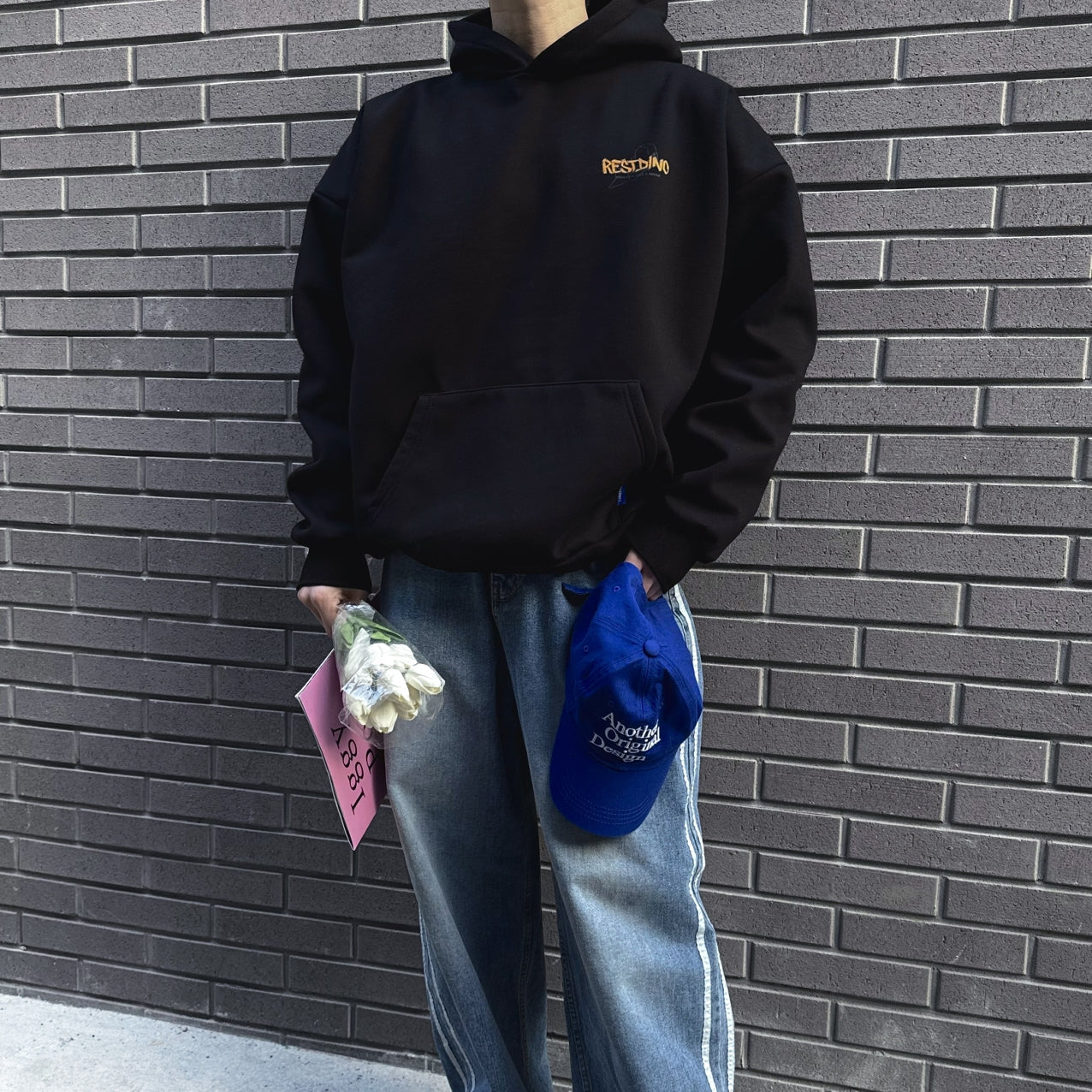 RESTING DINO Graphic Hoodie (UNISEX / WOMEN - OVERFIT)