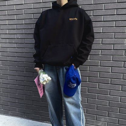 RESTING DINO Graphic Hoodie (UNISEX / WOMEN - OVERFIT)