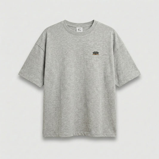 Rottweiler Mini Graphic Cotton Blend T-Shirt (UNISEX / WOMEN – OVERFIT)