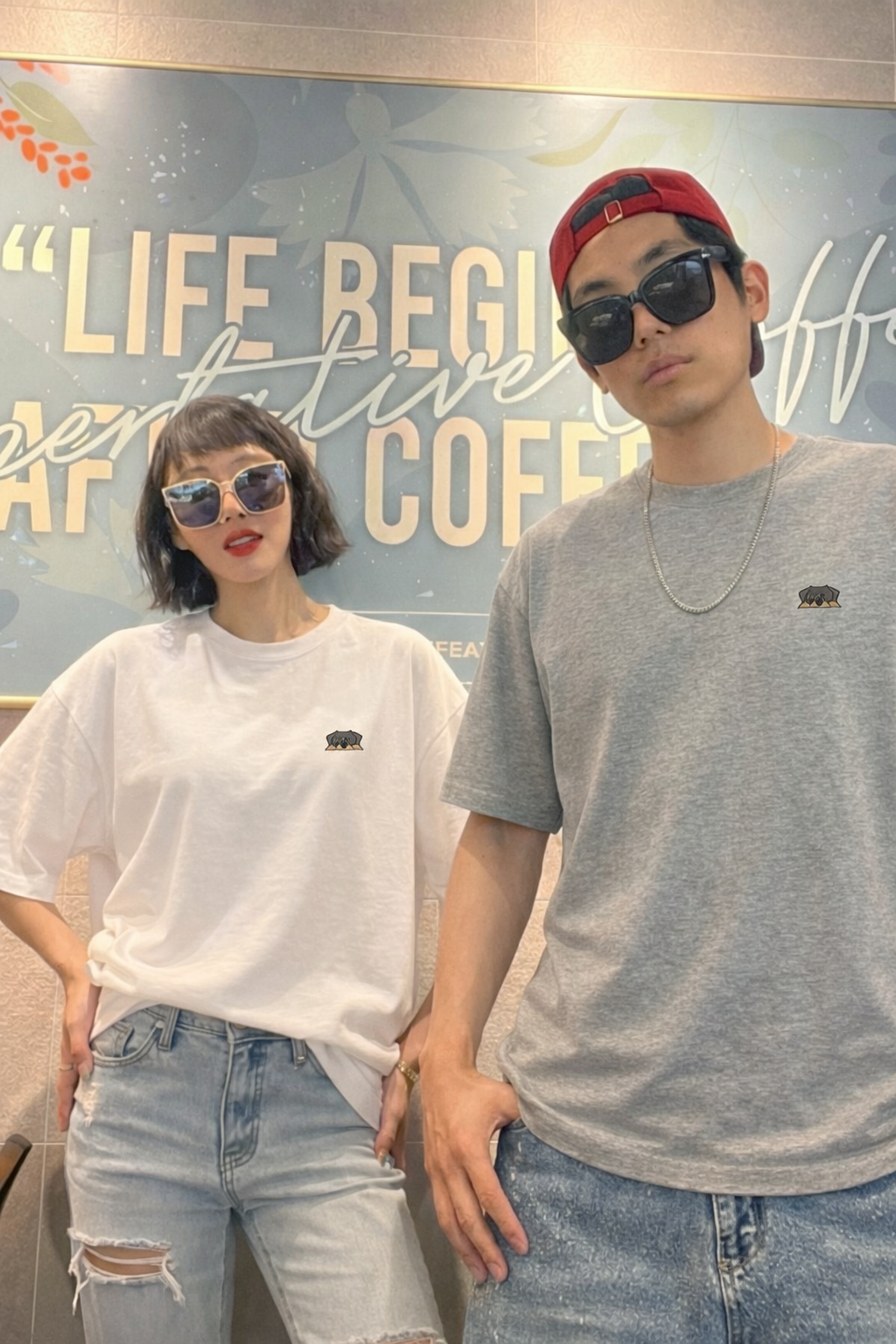 Rottweiler Mini Graphic Cotton Blend T-Shirt (UNISEX / WOMEN – OVERFIT)