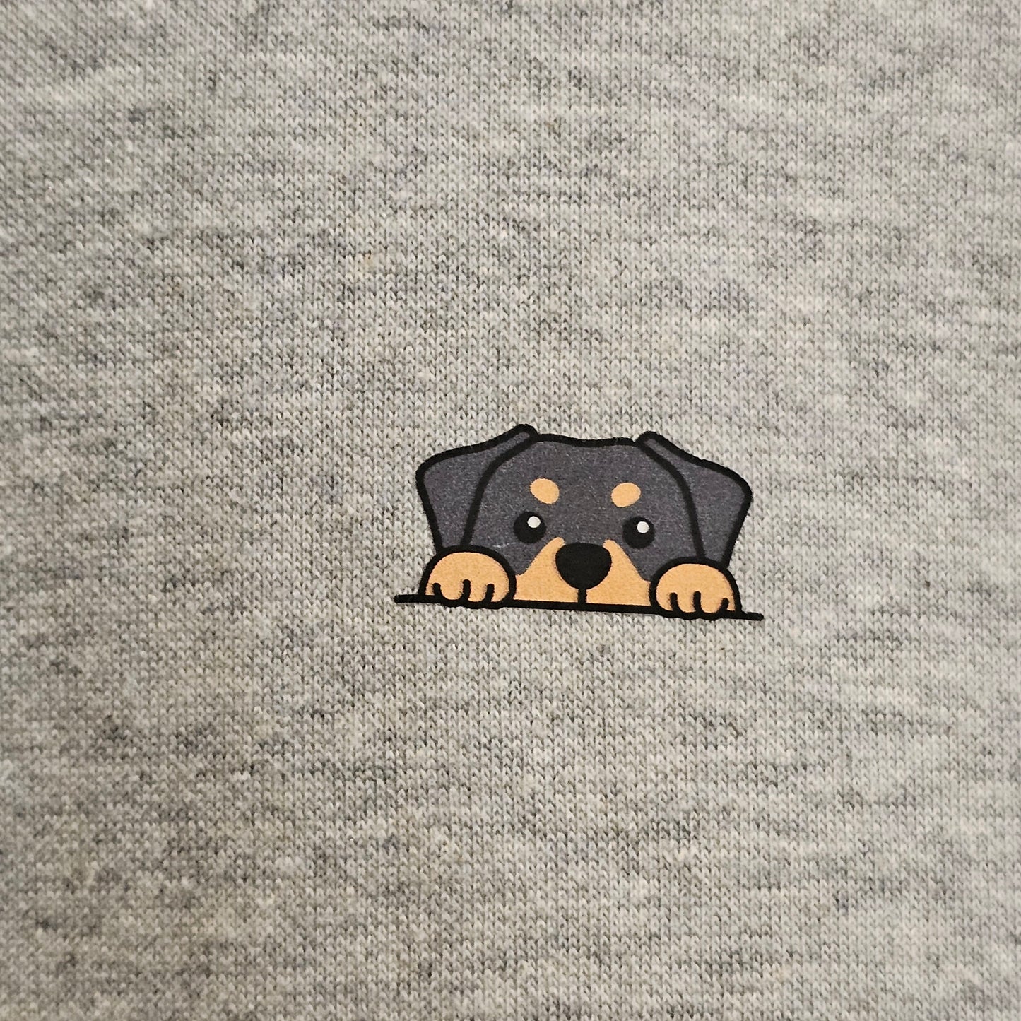 Rottweiler Mini Graphic Cotton Blend T-Shirt (UNISEX / WOMEN – OVERFIT)