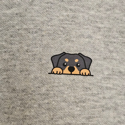 Rottweiler Mini Graphic Cotton Blend T-Shirt (UNISEX / WOMEN – OVERFIT)