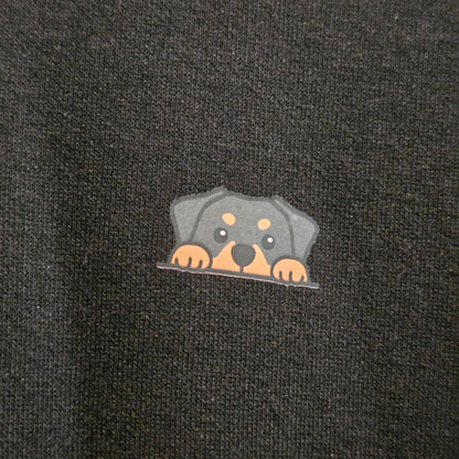 Rottweiler Mini Graphic Cotton Blend T-Shirt (UNISEX / WOMEN – OVERFIT)