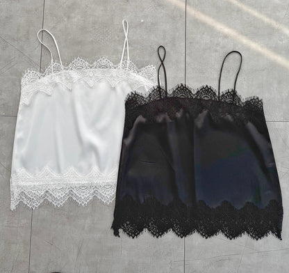 Silk Touch Lace Camisole Top – Women One Size