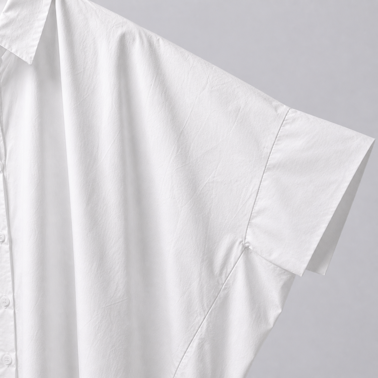 Minimal Cape Sleeve Boxy Blouse – Women One Size
