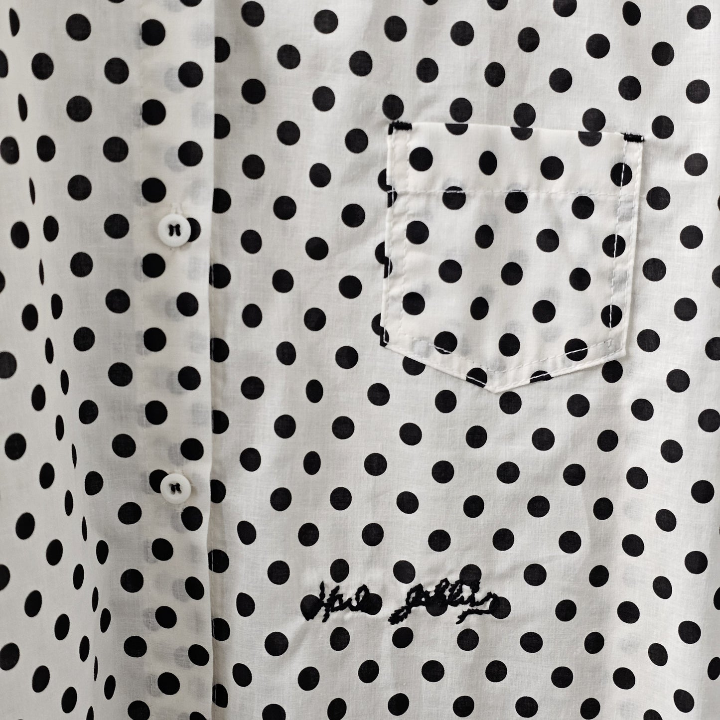 French Dot Everyday Blouse - Women One Size