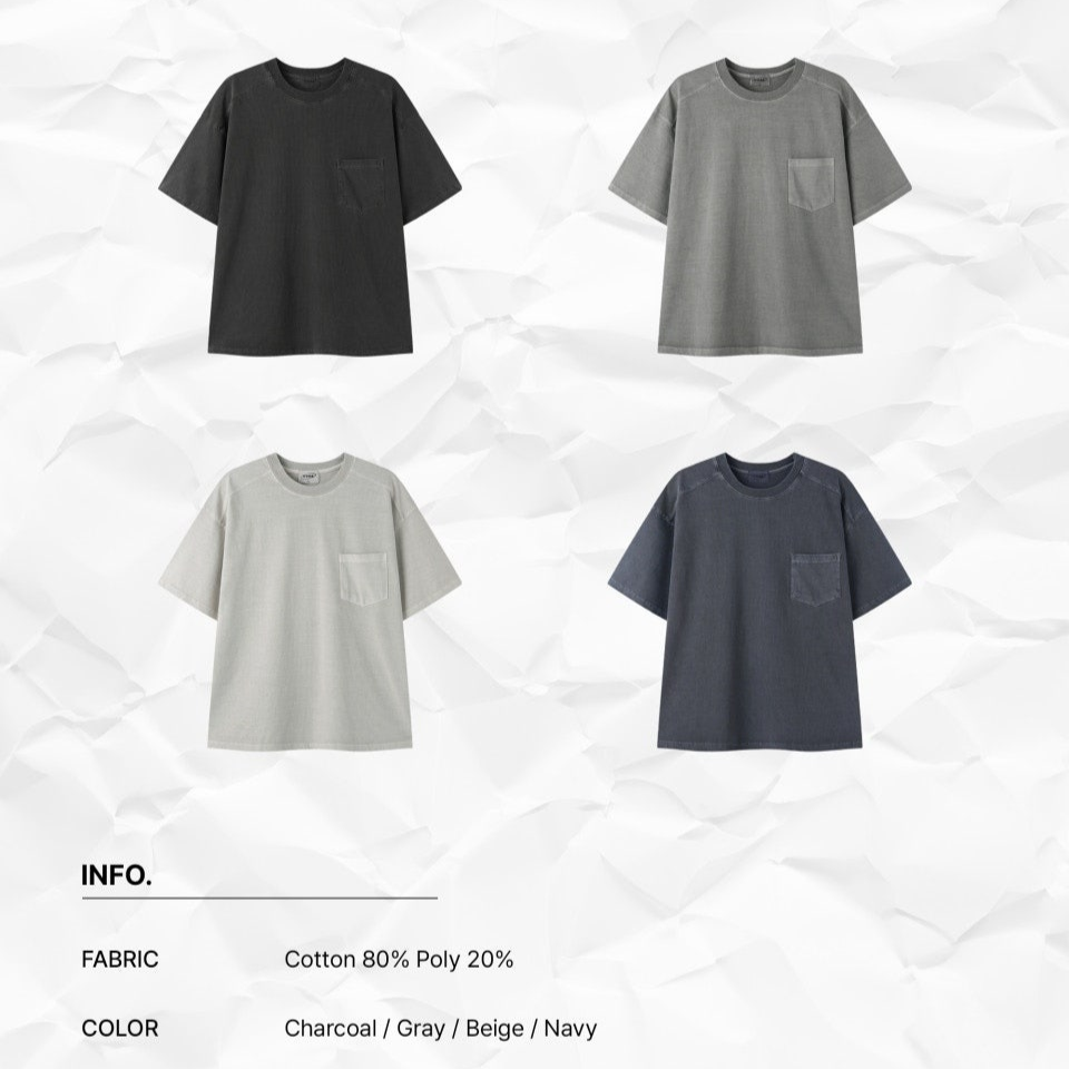 Vintage Pigment Pocket Tee - Men  ( L / XL )