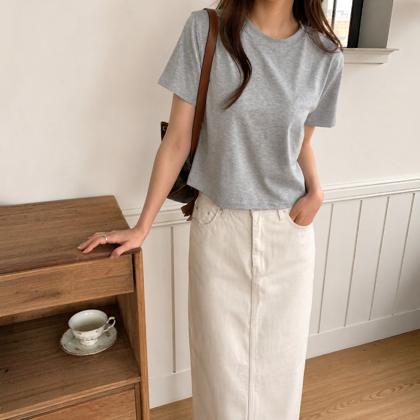 Essential Soft Stretch Everyday Tee - Women One Size