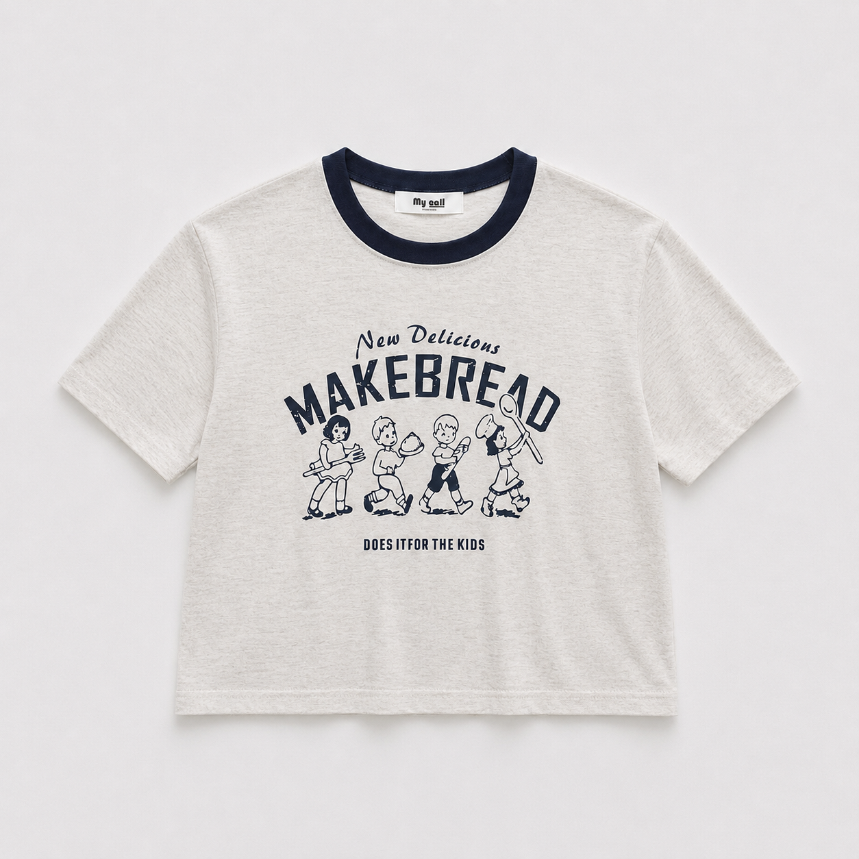 Vintage Make Bread Ringer Graphic T-Shirt – Women One Size