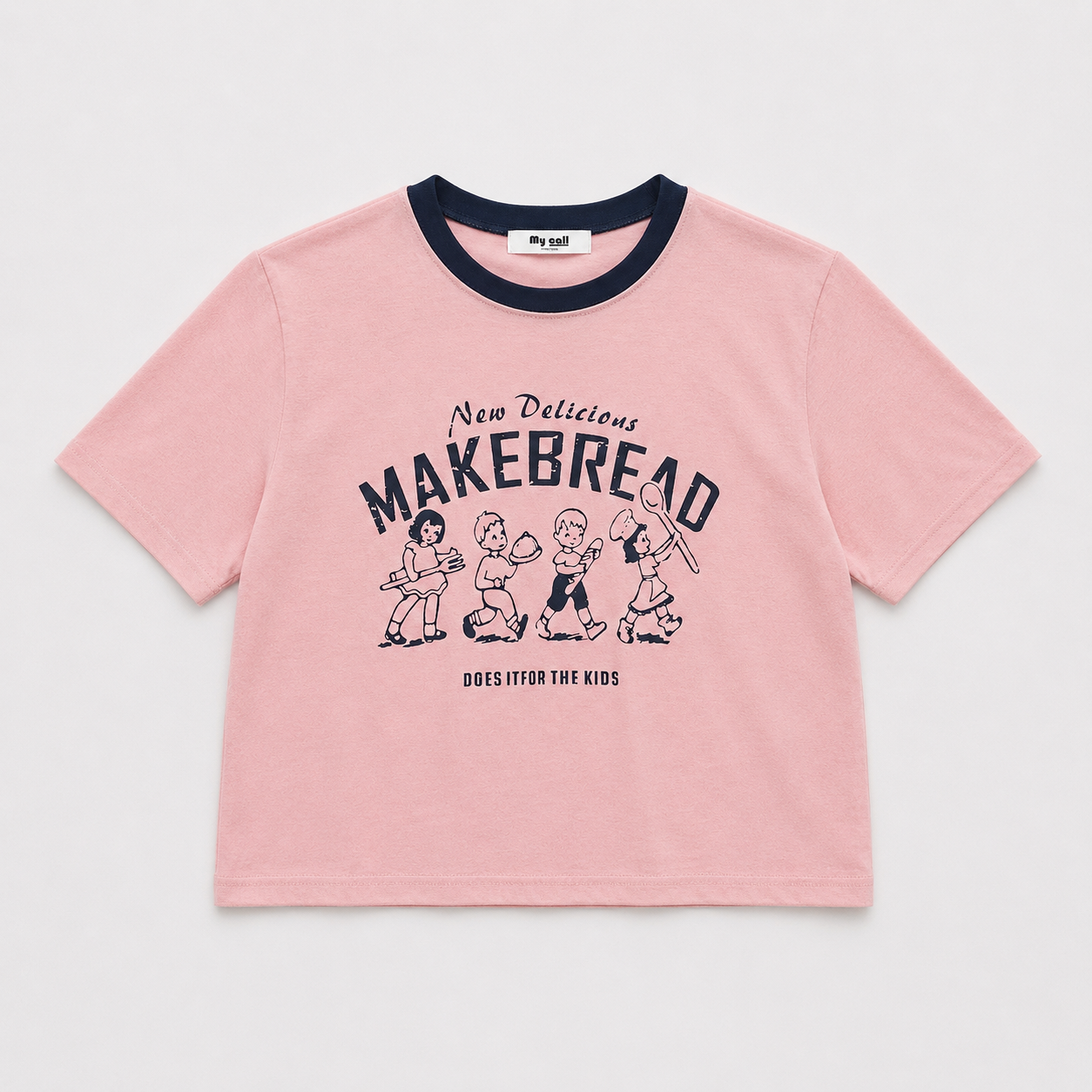 Vintage Make Bread Ringer Graphic T-Shirt – Women One Size
