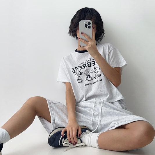 Vintage Make Bread Ringer Graphic T-Shirt – Women One Size