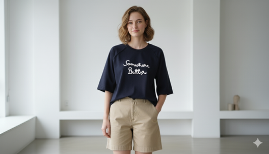 Somewhere Better Embroidered 7/10 Sleeve Sweatshirt – Women One Size