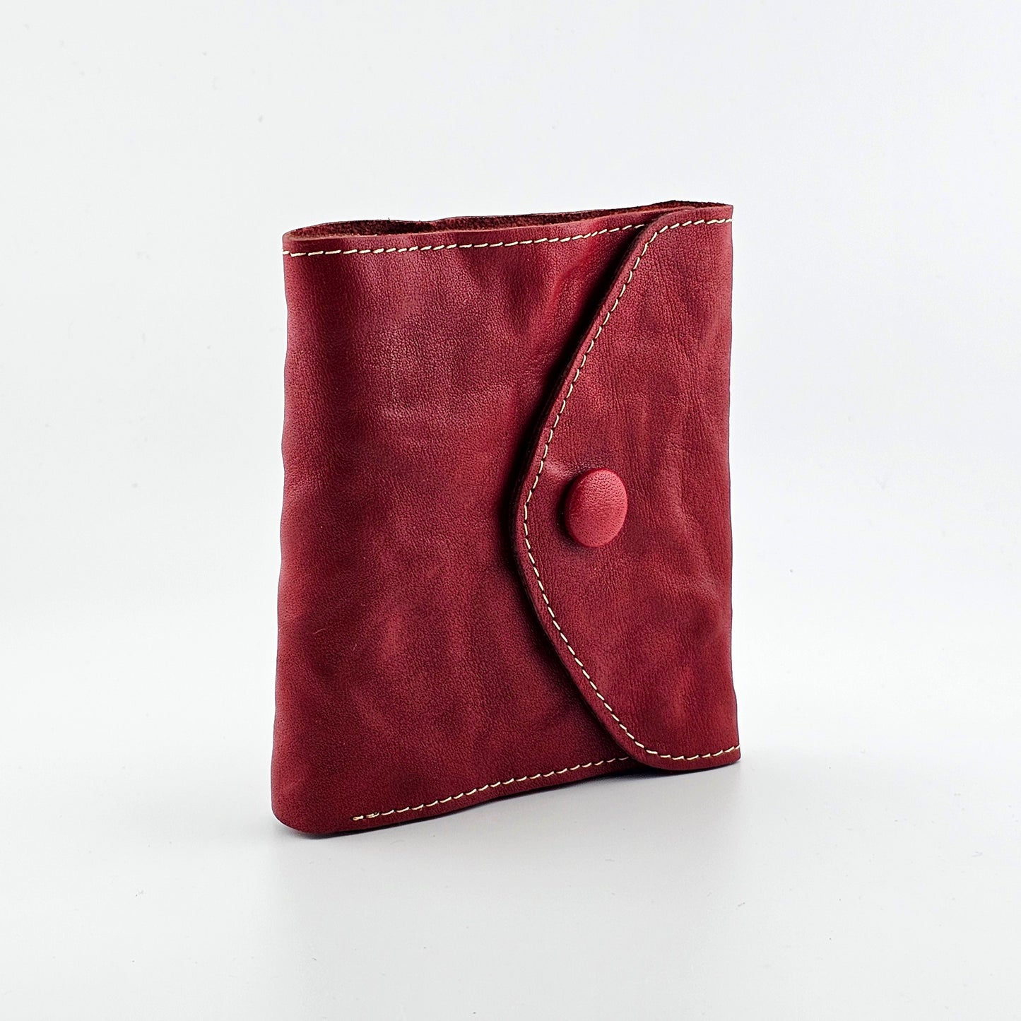 Vintage Washed Cowhide Leather Wallet