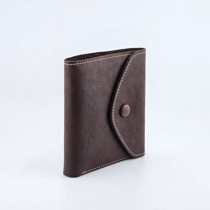 Vintage Washed Cowhide Leather Wallet