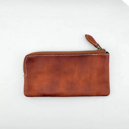 Slim Cowhide Long Wallet – Compact Design