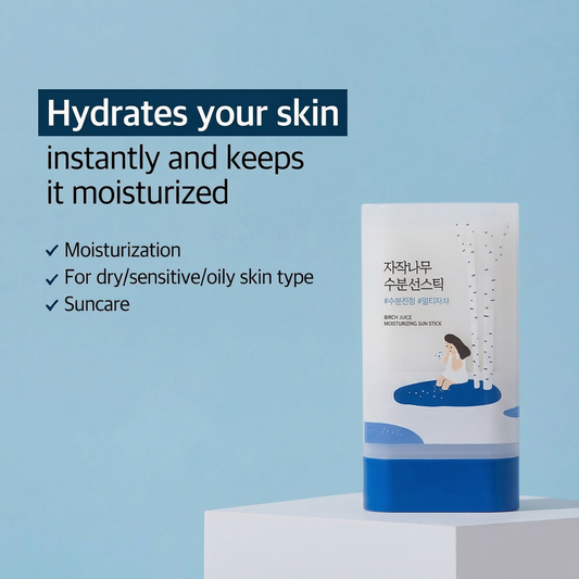 ROUND LAB Birch Juice Moisturizing Sun Stick Broad Spectrum SPF 50+