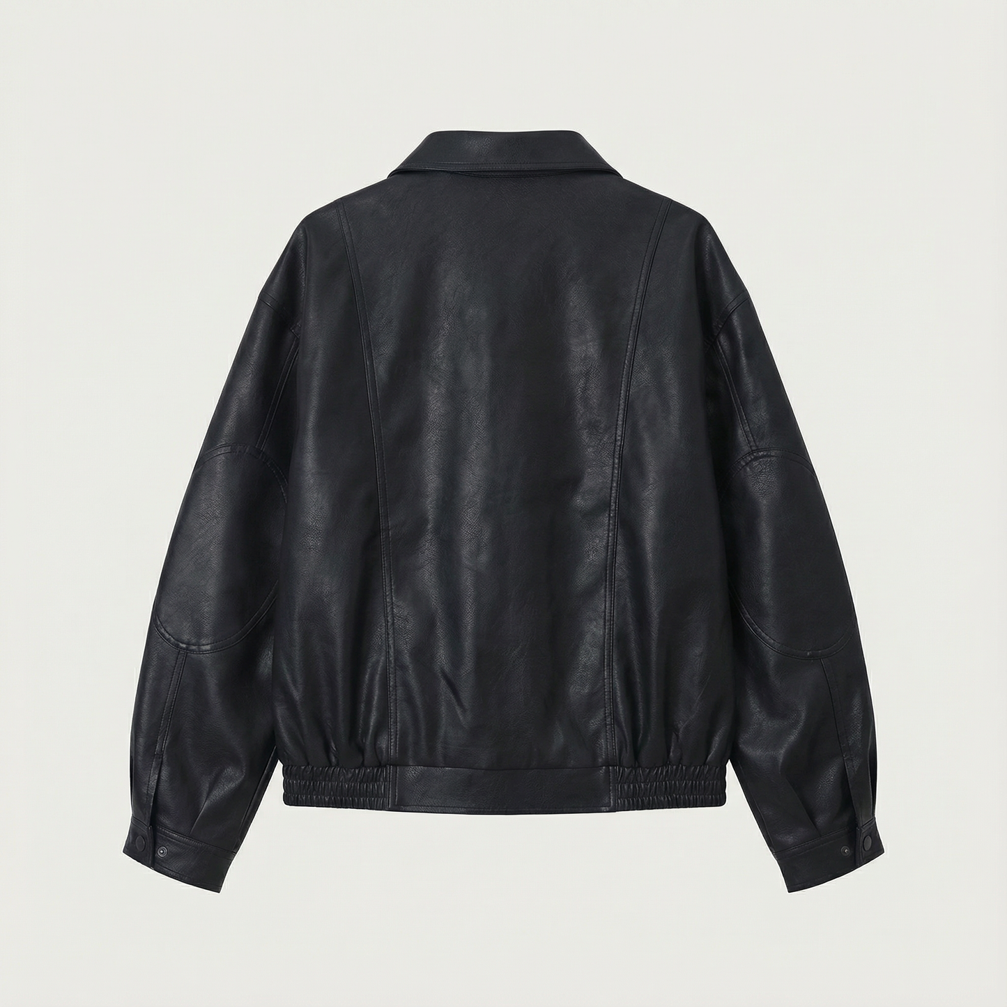 Urban Ease Faux Leather Jacket / Unisex   - Black