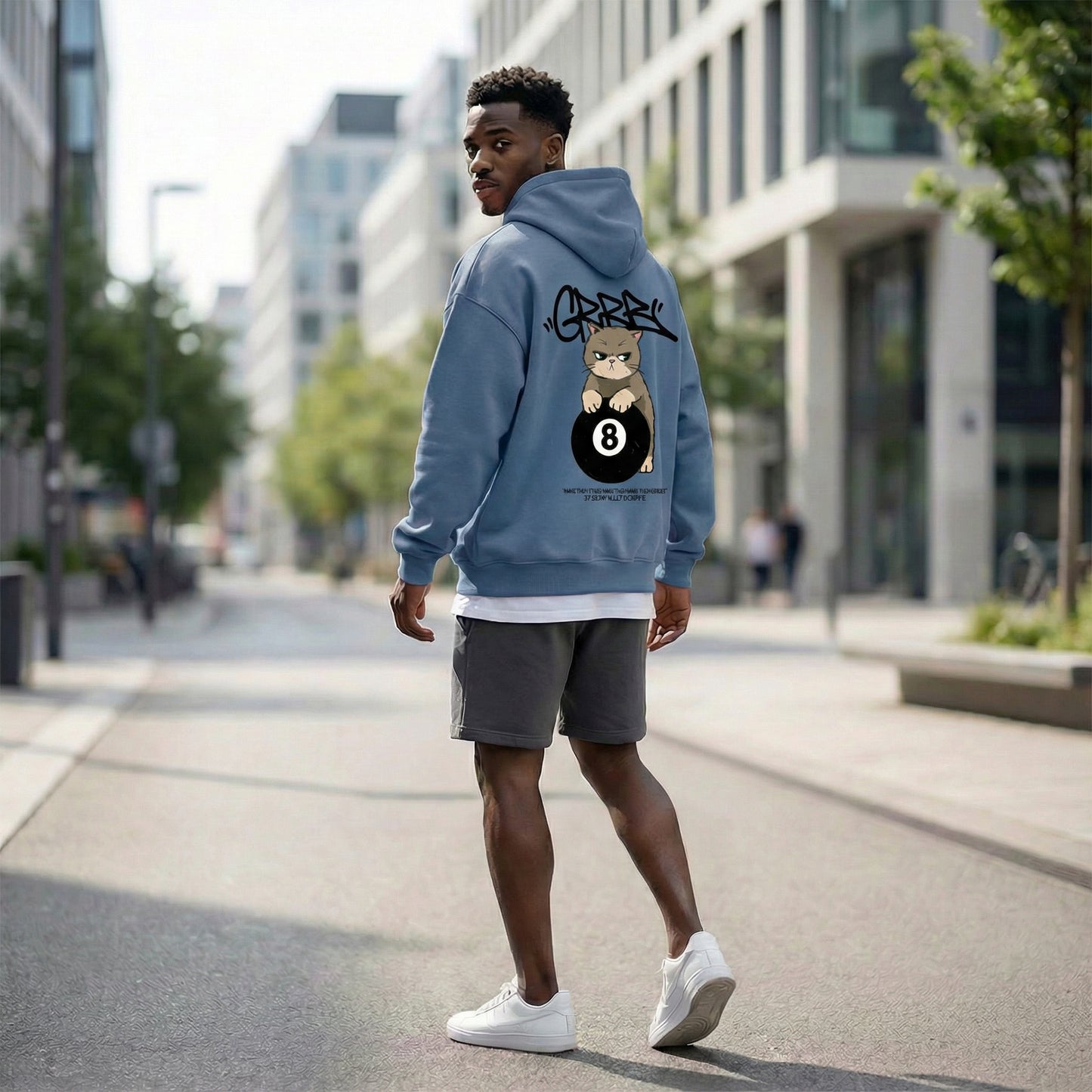 GRRA Graphic Hoodie  (UNISEX / WOMEN - OVERFIT)