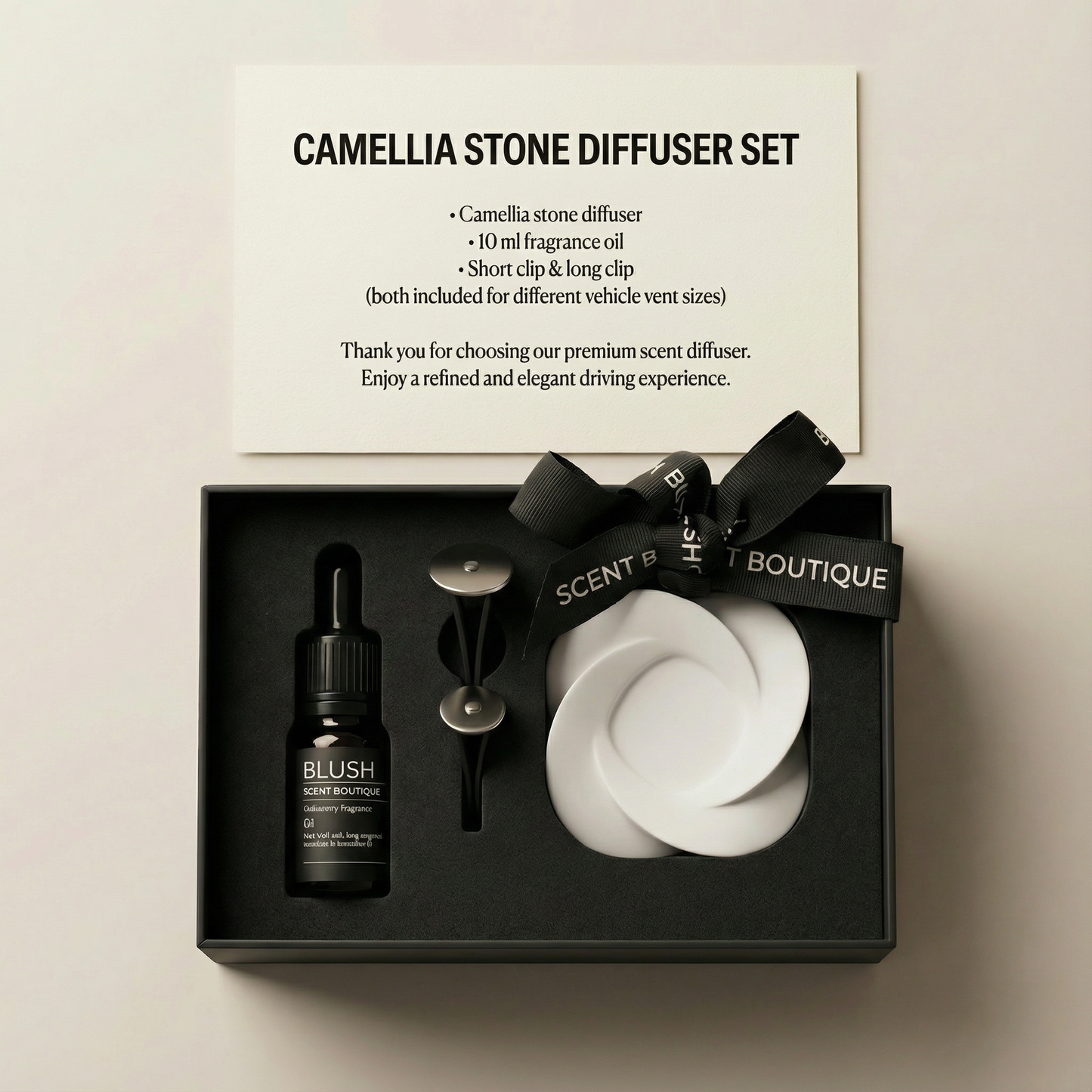 CAMELIA Hinoki Car Diffuser