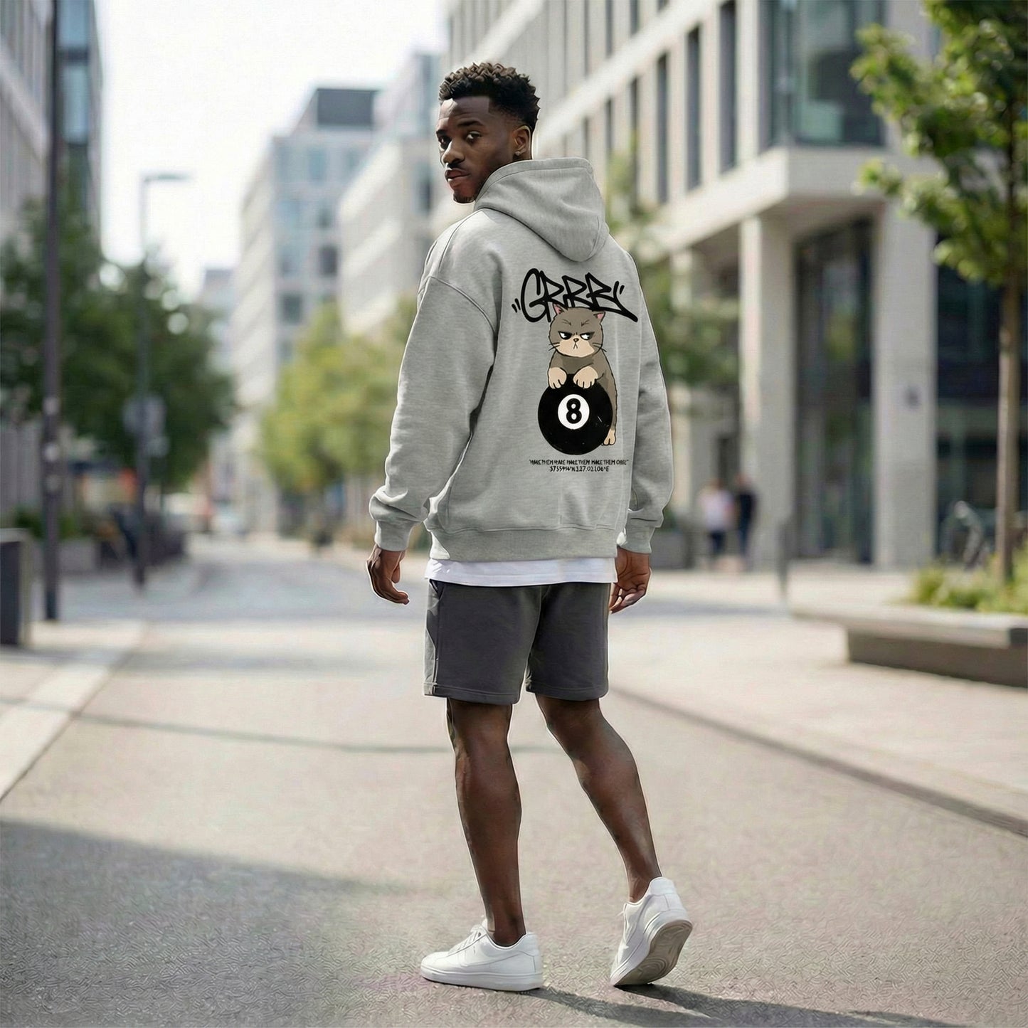 GRRA Graphic Hoodie  (UNISEX / WOMEN - OVERFIT)