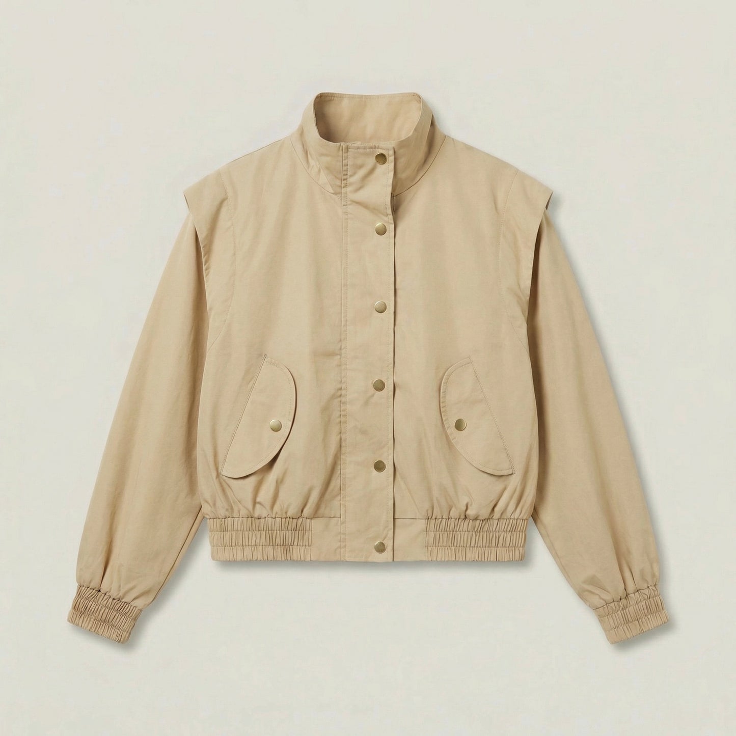 Women's Stand Collar Jacket & Long Skirt Setwear