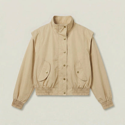 Women's Stand Collar Jacket & Long Skirt Setwear