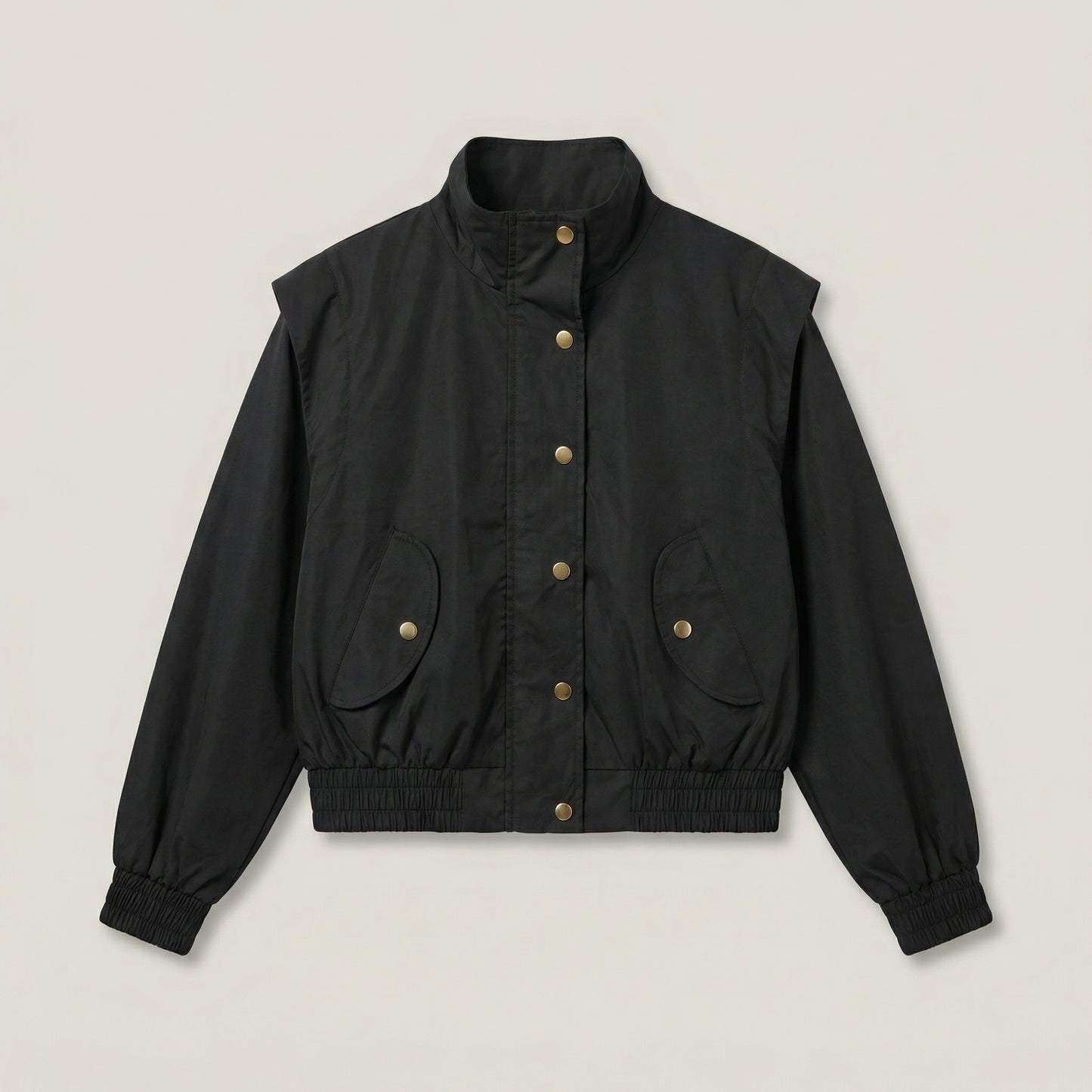 Women's Stand Collar Jacket & Long Skirt Setwear