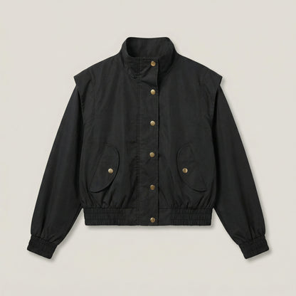 Women's Stand Collar Jacket & Long Skirt Setwear