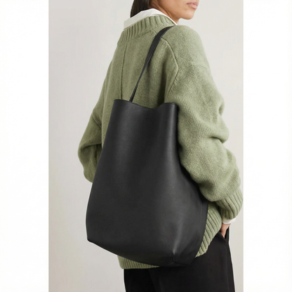 Large  Norr Leather Bucket Tote Bag