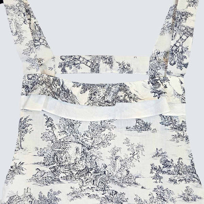 French Toile Cotton Apron