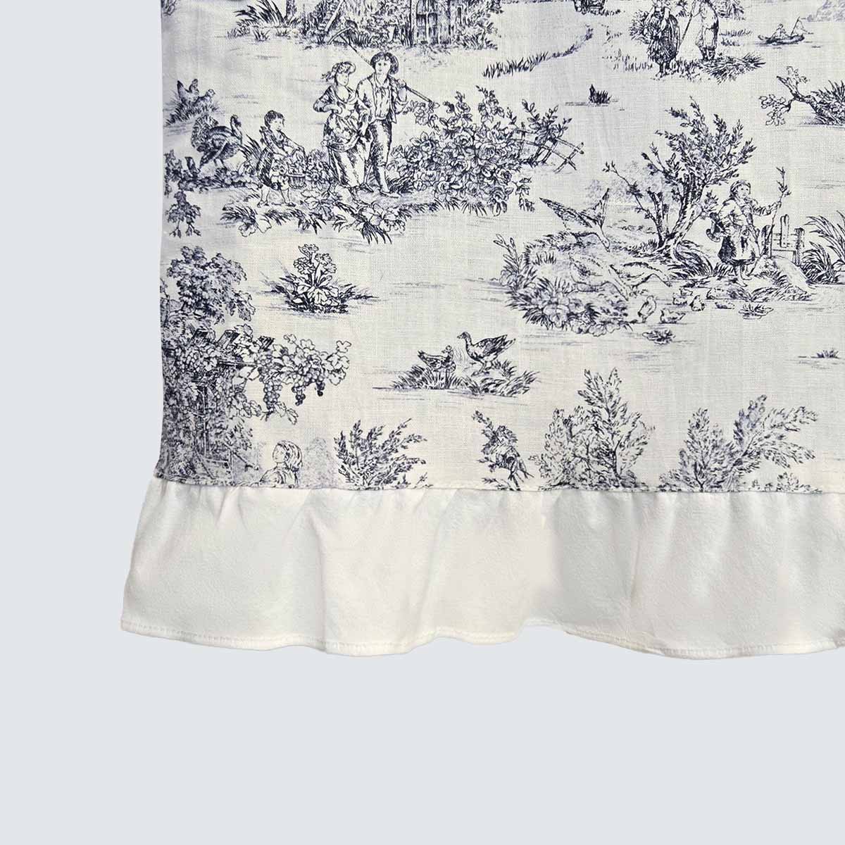 French Toile Cotton Apron