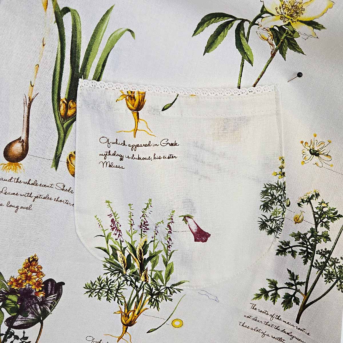 Botanical Herbarium Cotton Apron – Ivory Garden