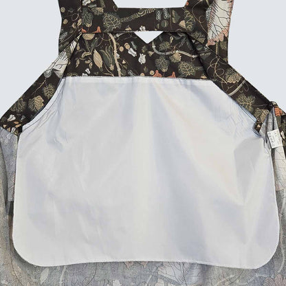 Antique Botanical Floral Cotton Apron