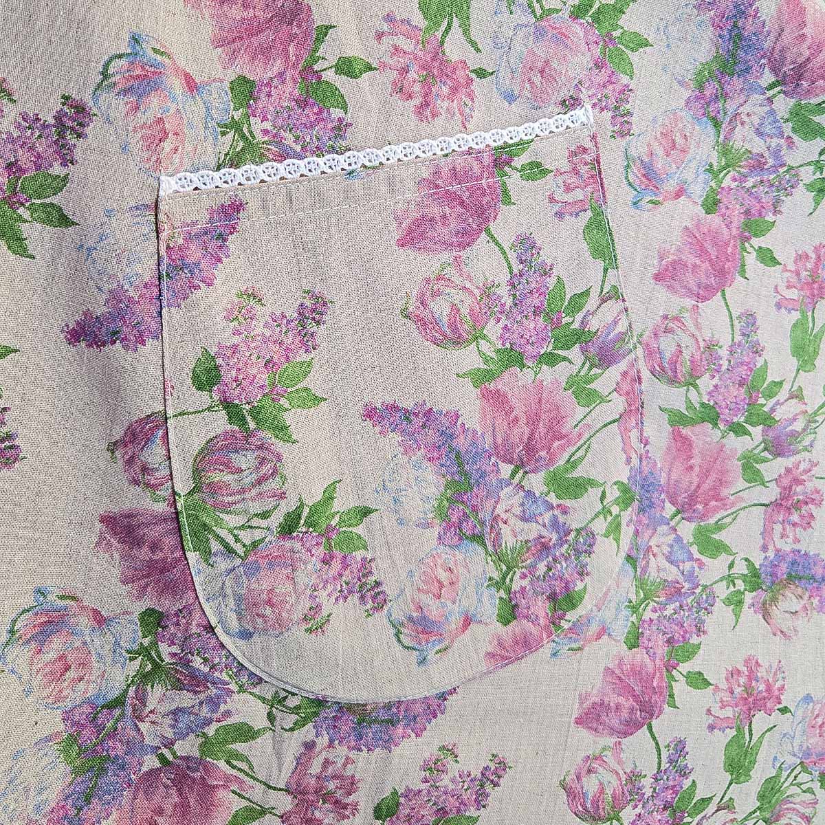 Romantic Flora Cotton Apron