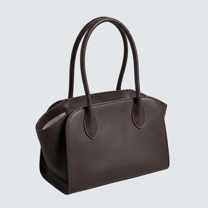 Elava Curve Leather Tote Bag