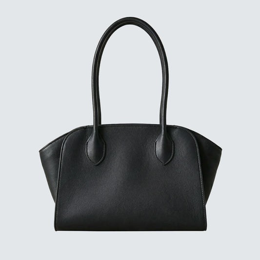 Elava Curve Leather Tote Bag